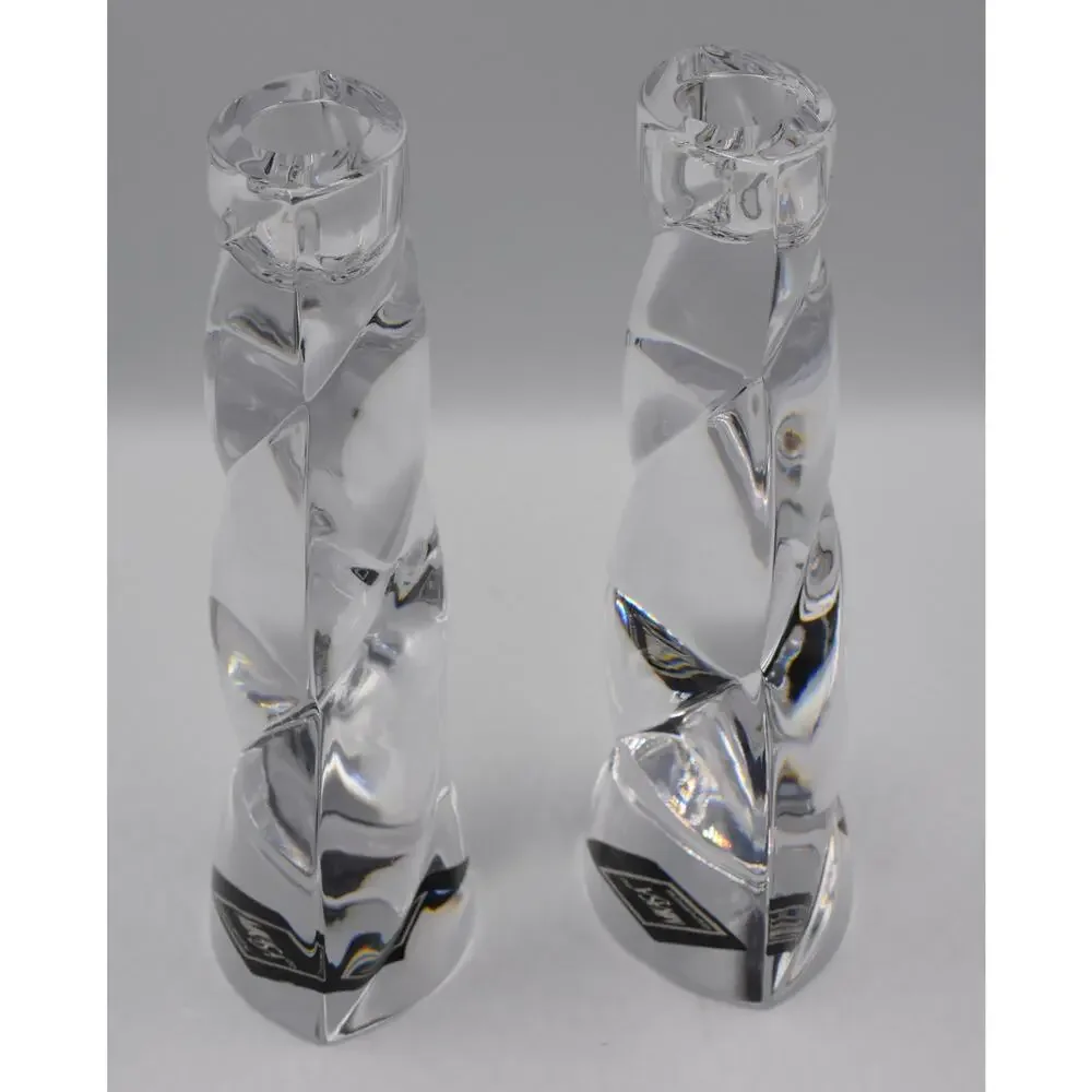 Vintage Mikasa Harlequin Twist Crystal 7